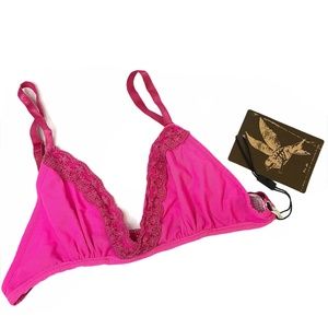 🆕 One Teaspoon Fallen Angel Bra Hot Pink Size 12